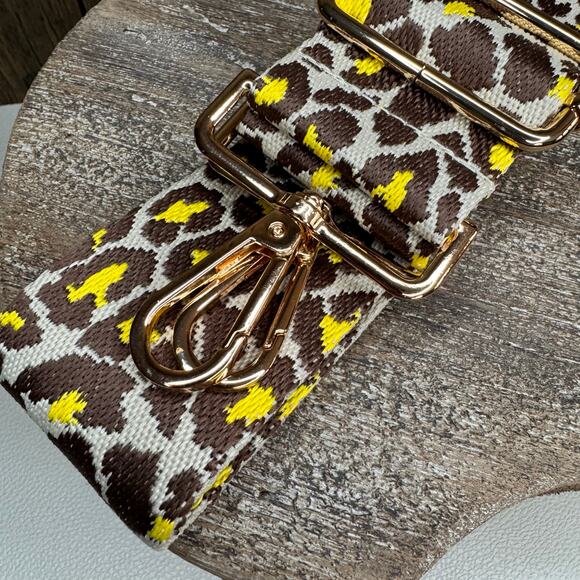 Wide Animal Print Purse Strap Adjustable Crossbody Guitar Strap NEW FAST SHIP - Picture 4 of 4